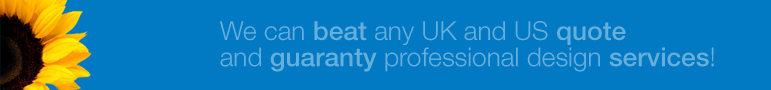 we can beat any UK and Us quote and guaranty very professional design services